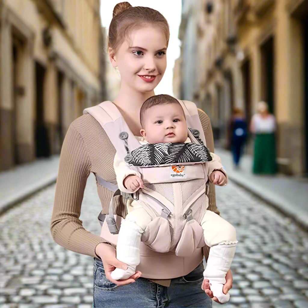 Porte Bébé - BreathBabyBag™ - Rose Maille - Bébé confort plus