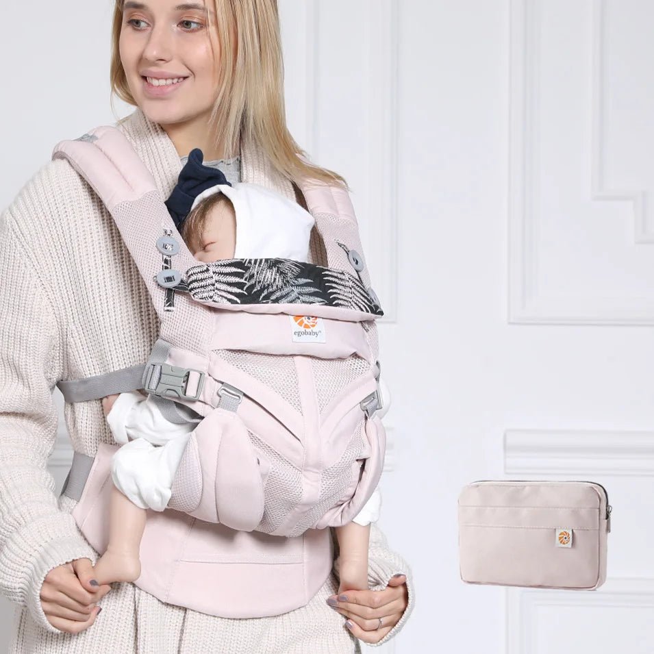 Porte Bébé - BreathBabyBag™ - Rose Maille - Bébé confort plus